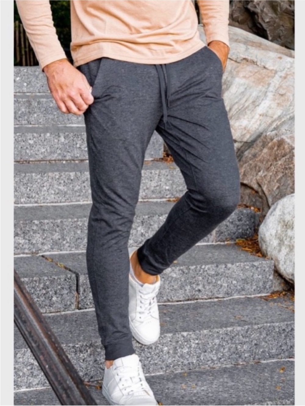 Birddogs Charcoal Joggers  Mens medium Athleisure Travel Casual.